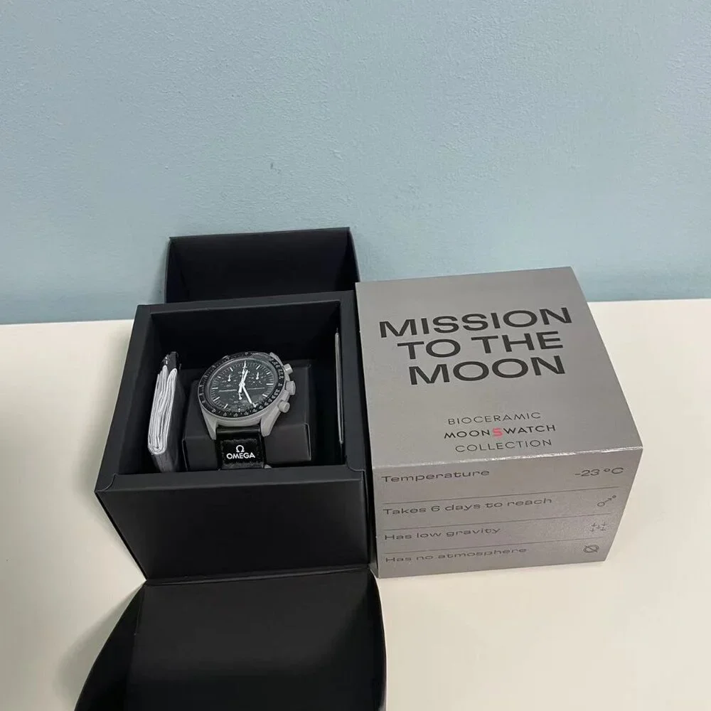🍪 Swatch x Omega MoonSwatch Mission to Moon Watch | Bioceramic Gray Dial - Picture 6 of 6